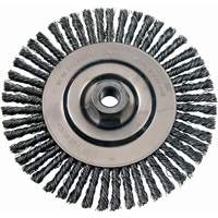Brosses m&eacute;talliques &agrave; touret, Dia. 4-7/8", Fils 0,02", Arbre 5/8"-11, Acier inoxydable PB Rental Co. Ltd.