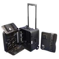 Trousse d'outils de service mobile sur 2 roues, 16-3/4" la x 13-1/2" p x 20" h, Noir PB Rental Co. Ltd.