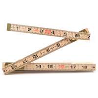 Red End&reg; Rule with Two 6" Slide Rule Extensions, 6' L, Wood, 1/16" Graduations PB Rental Co. Ltd.