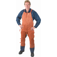 Leather Apron & Chaps, Split-Leg Bib, 42" L, Lava Brown PB Rental Co. Ltd.