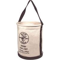 Wide Straight-Wall Bucket with Pocket & Molded Bottom, 15" H, Canvas, Natural PB Rental Co. Ltd.