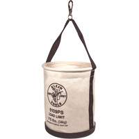 Seau en toile, large paroi droite avec poche, Toile, 12" dia. x 15" h, Capacit&eacute; de charge 75 lb PB Rental Co. Ltd.
