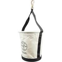 Tapered-Wall Bucket with Swivel Snap Hook, 13" H, Canvas, Natural PB Rental Co. Ltd.