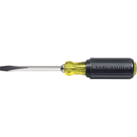 Heavy-Duty Slot Keystone Screwdriver, 1/4", 8-11/32" L, Cushion Grip Handle PB Rental Co. Ltd.