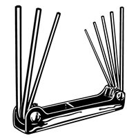 Folding Hex Key Set, 8 Pcs. PB Rental Co. Ltd.