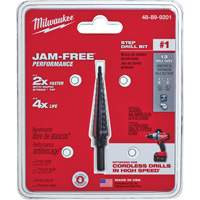 Foret &eacute;tag&eacute; no 1, 1/8" - 1/2", Incr&eacute;ments de 1/32", Acier rapide PB Rental Co. Ltd.