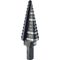 Foret &eacute;tag&eacute; no 4, 3/16" - 7/8", Incr&eacute;ments de 1/16", Acier rapide PB Rental Co. Ltd.