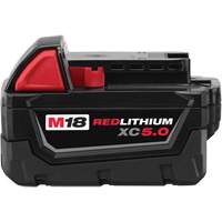 Bloc-piles &agrave; capacit&eacute; &eacute;tendue M18 Redlithium XC5.0 , Lithium-ion, 18 V, 5 A PB Rental Co. Ltd.
