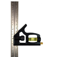 &eacute;querre combin&eacute;e Johnson 406EM, 6'' x 1'' lo, 1/32" Graduations, Acier, Ordinaire PB Rental Co. Ltd.