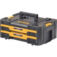TSTAK&reg; IV Tool Box with Double Shallow Drawers, 16-1/4" x 12-1/4" x 6-3/8", Black PB Rental Co. Ltd.
