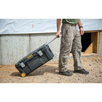 Tool Box on Wheels, 12-1/2" W x 28-1/2" D x 12" H, Black PB Rental Co. Ltd.