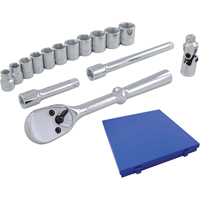 Jeu de douilles et accessoires, 15 Mcx, Prise de 3/8" PB Rental Co. Ltd.