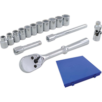 Jeu de douilles et accessoires, 15 Mcx, Prise de 3/8" PB Rental Co. Ltd.