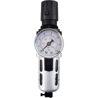 Filtre/r&eacute;gulateur d'air modulaire (manom&egrave;tre compris), 1/4" NPT, 145 PSI, Capacit&eacute; de 0,3 oz liq. PB Rental Co. Ltd.