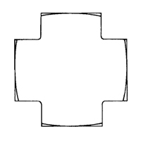 Cross 1/8" NPT PB Rental Co. Ltd.
