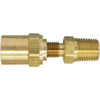 3/8" NPT Reusable Hose Fitting, 11/16" Dia., Brass PB Rental Co. Ltd.