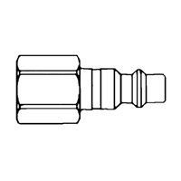 Quick Couplers - 1/2" Industrial, One Way Shut-Off - Plugs, 3/8" PB Rental Co. Ltd.