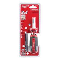 9-in-1 Square Drive Multi-Bit Driver, 9" L, Cushion Grip Handle PB Rental Co. Ltd.