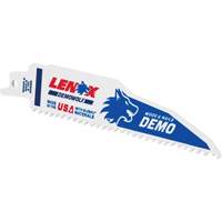 Demolition Reciprocating Saw Blade, Bi-Metal, 6 TPI, 6" L x 1" W PB Rental Co. Ltd.