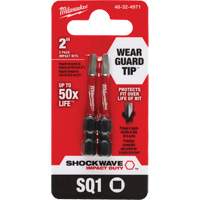Shockwave Impact Duty Screwdriver Bit, Square, #1, 1/4" Drive PB Rental Co. Ltd.