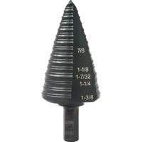 #12 Multi-Hole Step Drill Bit, 7/8" - 1-3/8" , 1/16" Increments, High Speed Steel PB Rental Co. Ltd.