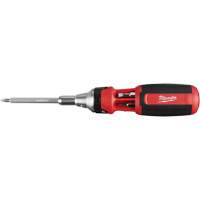 9-in-1 Square Drive Ratcheting Multi-bit Driver, 9-1/10" L, Cushion Grip Handle PB Rental Co. Ltd.