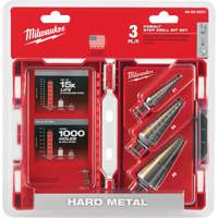 Step Drill Bit Set, 3 Pieces, High Speed Cobalt PB Rental Co. Ltd.