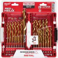 Shockwave Red Helix Drill Bit Set, 29 Pieces, Titanium PB Rental Co. Ltd.