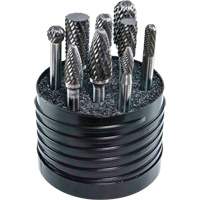 Drillco&reg; Magnum SET 1 Solid Carbide Double Cut Burr Set, 8 Pieces PB Rental Co. Ltd.