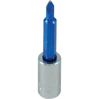 Douille tournevis &agrave; embout bleu, Phillips, #1, Prise 1/4" PB Rental Co. Ltd.
