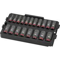 Shockwave Impact Duty Packout Socket Set, 19 Pcs, Impact, 3/8" Drive Size, Deep PB Rental Co. Ltd.