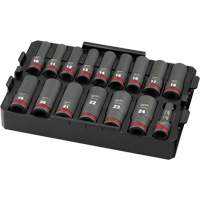 Shockwave Impact Duty Packout Socket Set, 16 Pcs, Impact, 1/2" Drive Size, Deep PB Rental Co. Ltd.