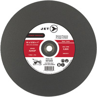 Meule &agrave; tronçonner Power Abrasive A24GP, 20" x 5/32", Arbre de 1", Type 1, 3000 Tr/min PB Rental Co. Ltd.
