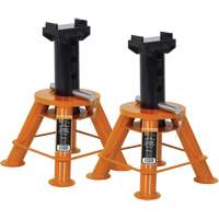 Low Profile Jack Stands, Locking Pin, 10 Tons Capacity, 17-1/3" - 11-1/8" H PB Rental Co. Ltd.