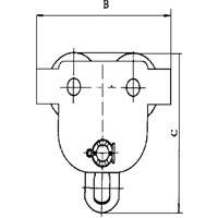 Heavy-Duty Manual Trolley - SBT Series, 11000 lbs. (5 tons) PB Rental Co. Ltd.