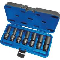 Jeux de douilles universelles, 7 Mcx, Chocs, Prise de 3/8", Profond PB Rental Co. Ltd.