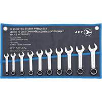 SCWS-10M Stubby Wrench Sets, Combination, 10 Pieces, Metric PB Rental Co. Ltd.