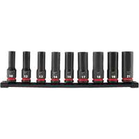 Shockwave Impact Duty Metric 6 Point Socket Set, 9 Pcs, Impact, 1/2" Drive Size, Deep PB Rental Co. Ltd.