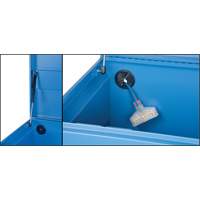 Coffre &agrave; outils de chantier, 60" x 24" x 27-1/2", Acier, Bleu PB Rental Co. Ltd.