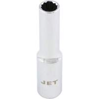 Douille chrom&eacute;e, 4 mm, Prise 1/4", 12 pans, Profond PB Rental Co. Ltd.