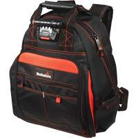 Lighted Tool Backpack, Black/Red, Ballistic/Polyester PB Rental Co. Ltd.