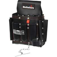Electrician's Tool Pouch, Leather, 8 Pockets, Black PB Rental Co. Ltd.