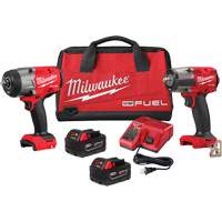 M18 FUEL 1/2" High Torque  & 3/8" Medium Torque Impact Wrenches Automotive Combo Kit, Lithium-Ion, 18 V PB Rental Co. Ltd.