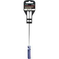 Tournevis &agrave; fente bleu transparent avec bandes, Tige de 1/8", Ronde, Prise en Plastique PB Rental Co. Ltd.
