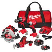 4-Tool Combo Kit, Lithium-Ion, 18 V PB Rental Co. Ltd.