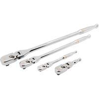 1/4", 3/8" & 1/2" Drive 120XP Full Polish Flex Handle Teardrop Ratchet Set PB Rental Co. Ltd.
