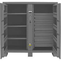 Armoire de rangement pour le chantier, Acier, 59 pi³, Gris PB Rental Co. Ltd.