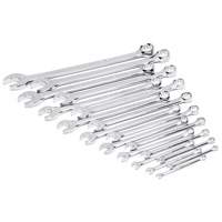 12-Point Long Pattern Combination SAE Wrench Set in Foam Storage Tray, Open-Ended, 19 Pieces, Imperial PB Rental Co. Ltd.