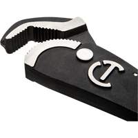 Self-Adjusting Dual Material Pipe Wrench, 1-1/2" Jaw Capacity, 12" Long, Black Oxide Finish, Cushion Handle PB Rental Co. Ltd.