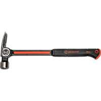Milled-Face Framing Hammer, 28 oz., Solid Steel Handle, 16" L PB Rental Co. Ltd.